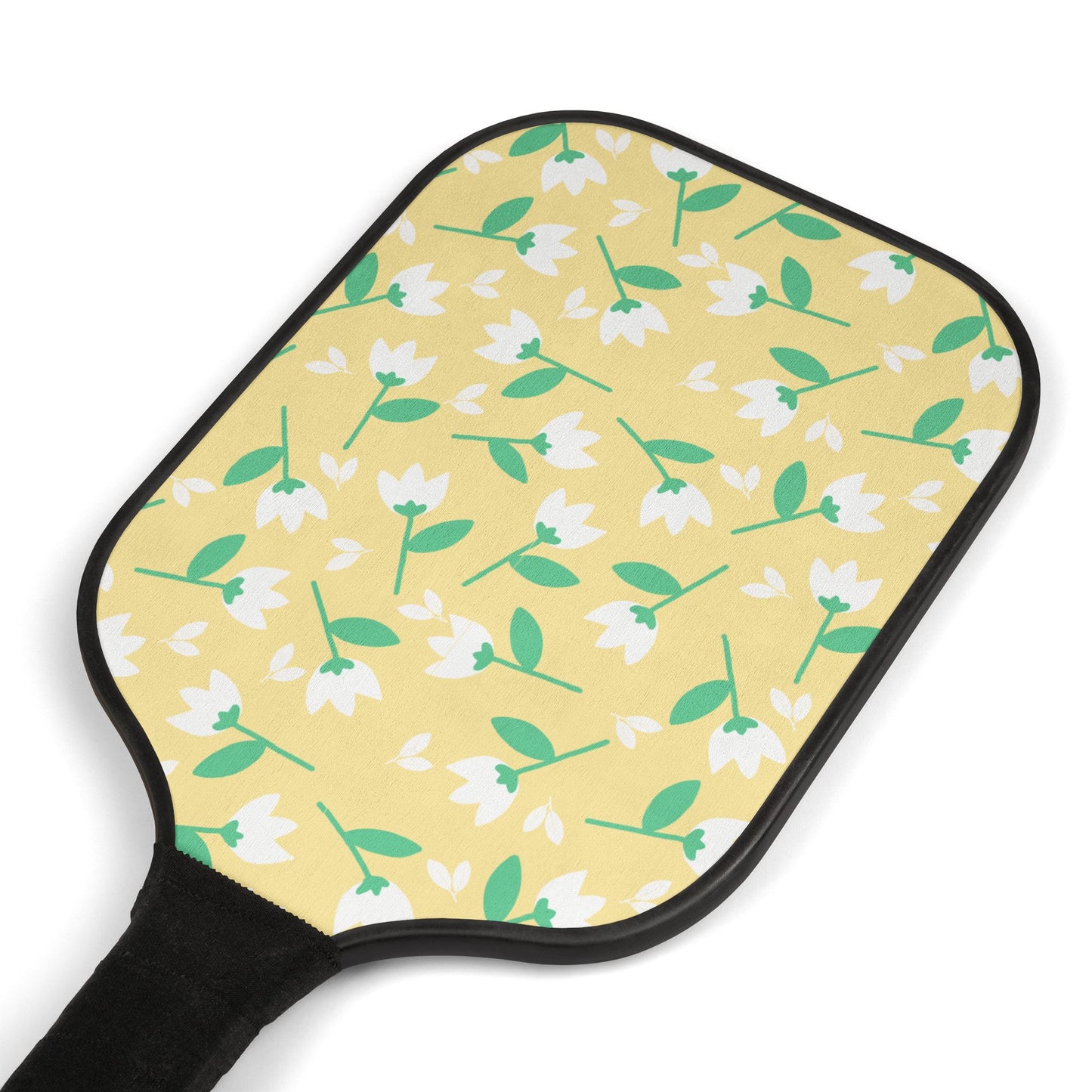Pickleball Paddle Set - Yellow floral, Girly Pickleball, Womens Pickleball Paddle, Girls Pickleball, Cute