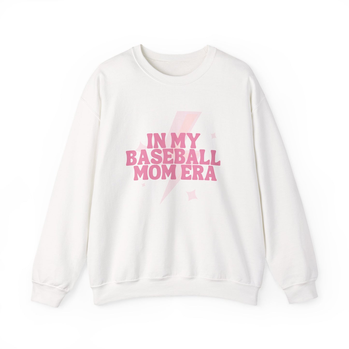 In My Baseball Mom Era | Gildan Crewneck | Spring Sweatshirt I Cute Retro Baseball for Moms