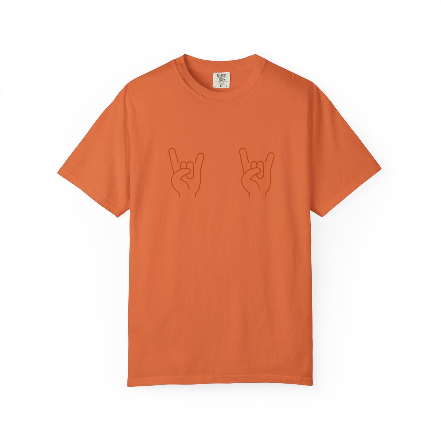 Texas Longhorns UT Gameday Garment-Dyed T-shirt with Hook Em Sign, Comfort Colors Tee