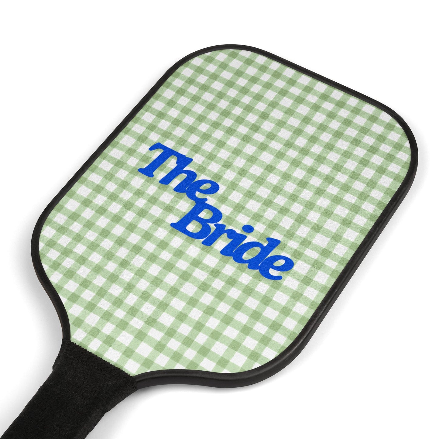 Pickleball Paddle Set - THE BRIDE, Gingham, Preppy, Bachelorette Party Gift, Girls Bachelorette, Bridesmaid Gift, Pickleball Kit