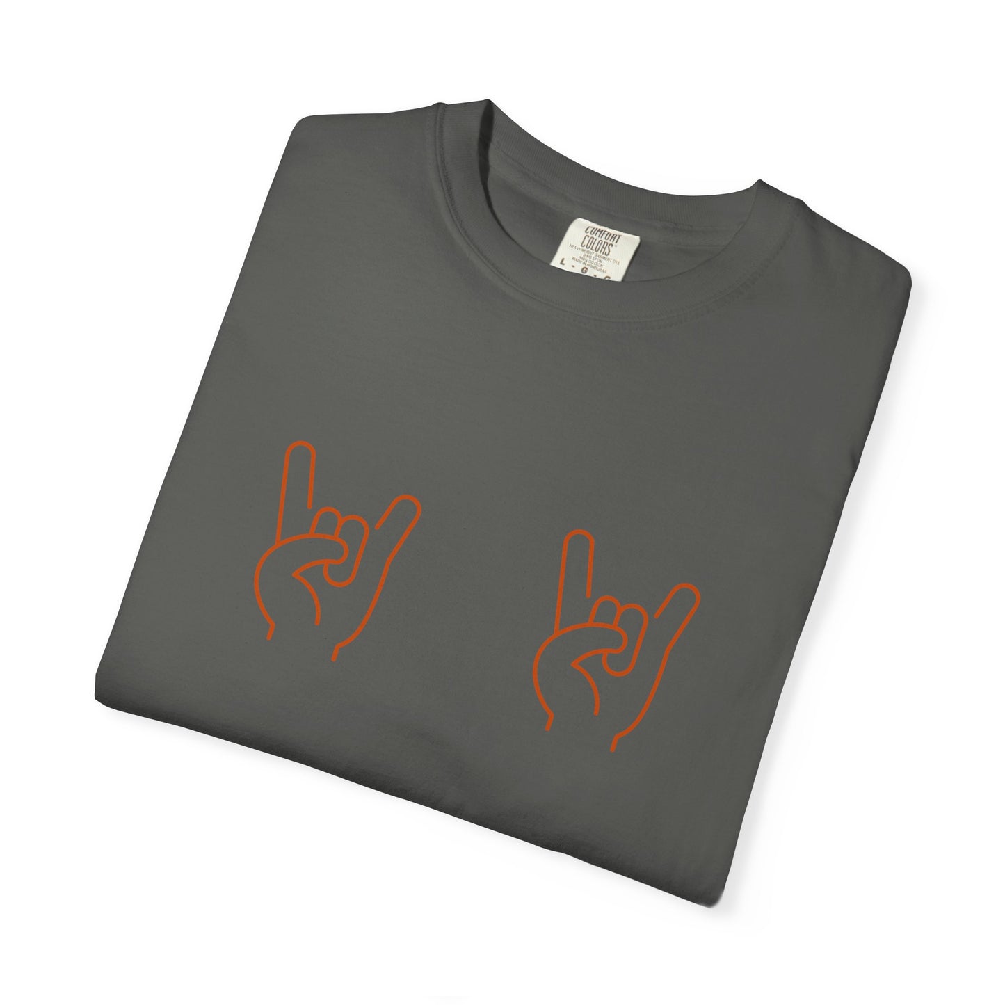 Texas Longhorns UT Gameday Garment-Dyed T-shirt with Hook Em Sign, Comfort Colors Tee