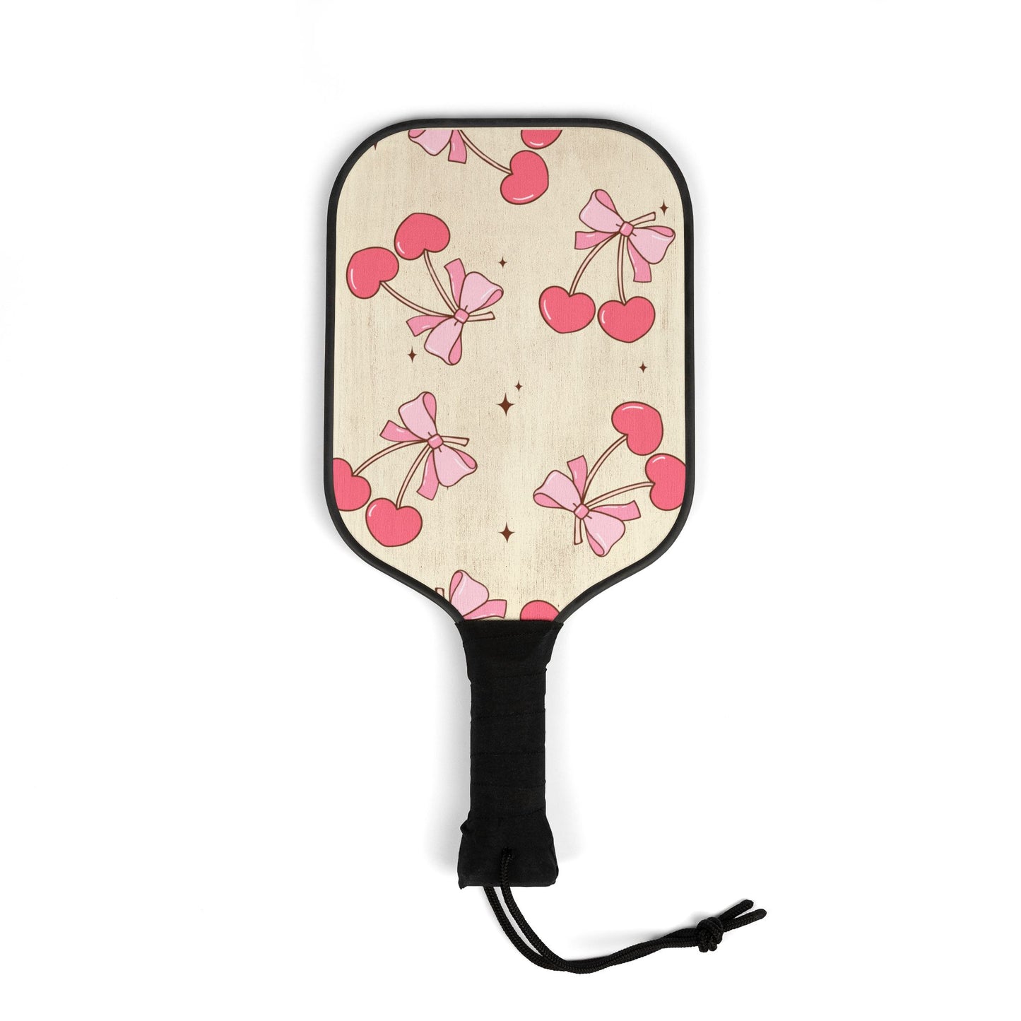 Pickleball Paddle Set - Pink Cherries and Bows, Pink Bachelorette, Womens Pickleball Paddle, Girls Pickleball, Bridesmaid