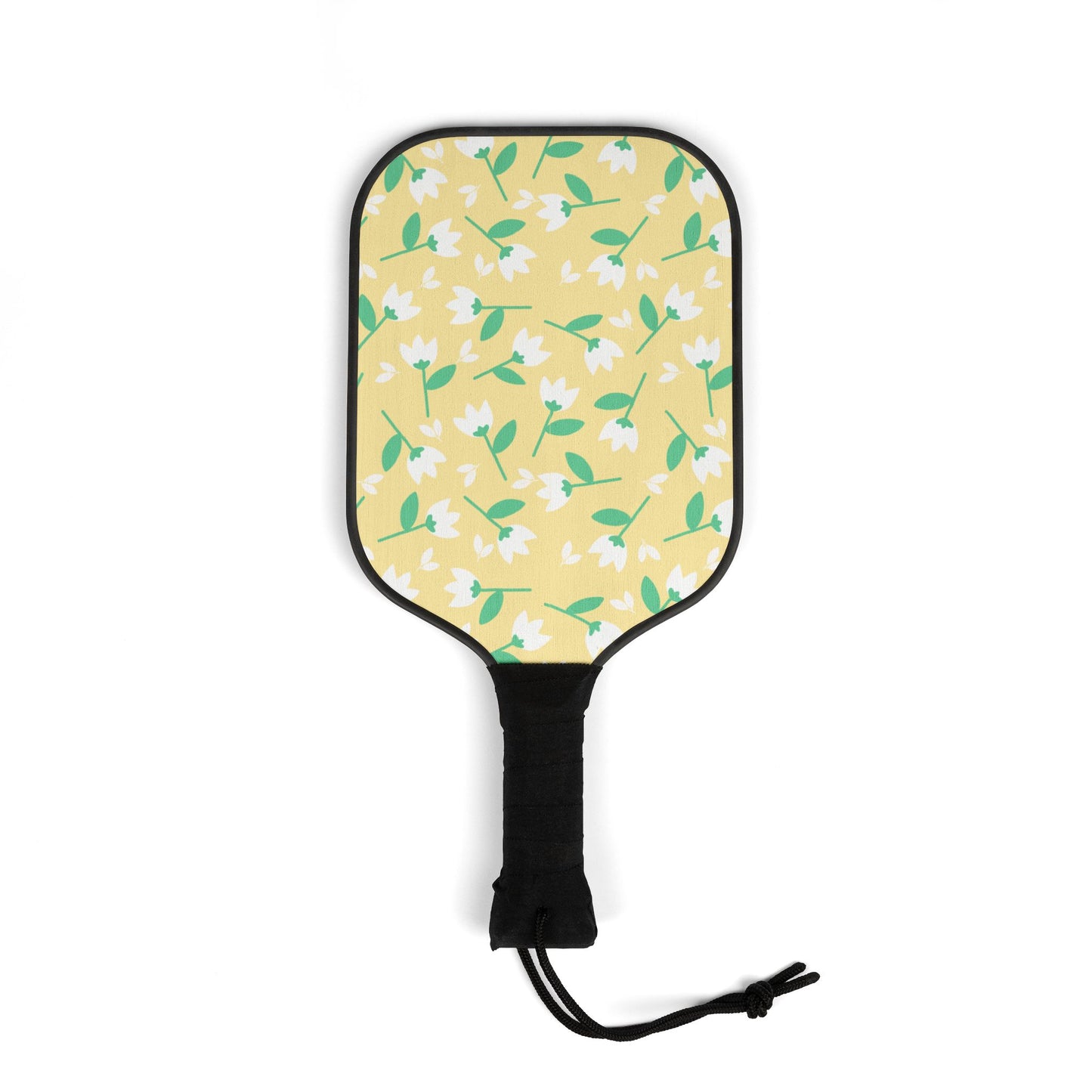 Pickleball Paddle Set - Yellow floral, Girly Pickleball, Womens Pickleball Paddle, Girls Pickleball, Cute