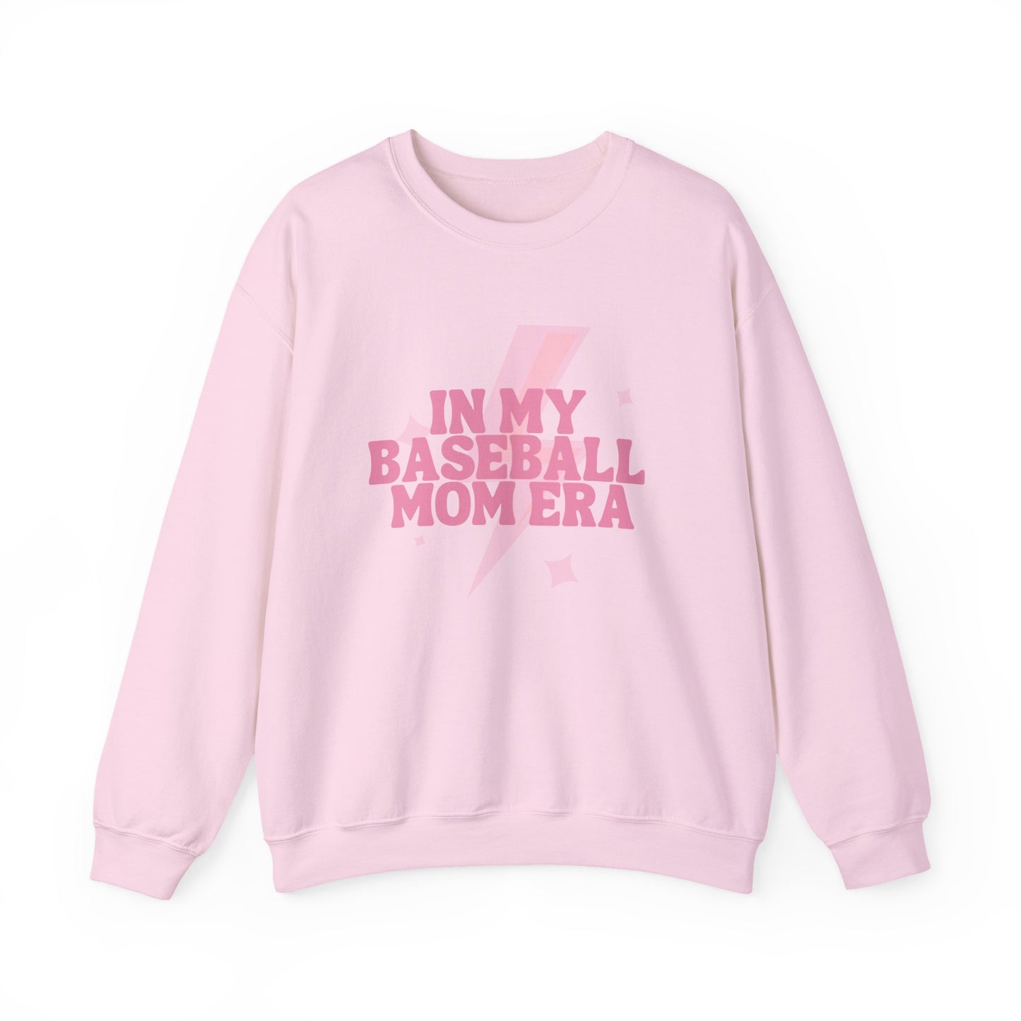 In My Baseball Mom Era | Gildan Crewneck | Spring Sweatshirt I Cute Retro Baseball for Moms