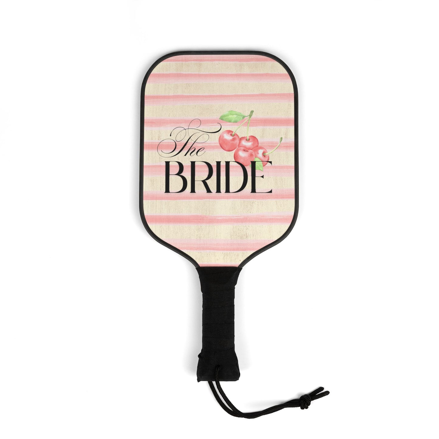 Copy of Pickleball Paddle Set - THE Bride Pink Stripes, Cherrys, Girly, Bachelorette Party Gift, Girl Bachelorette, Bridesmaid Gift