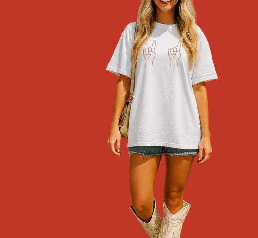 Boomer Sooner Unisex Garment-Dyed T-shirt, Norman Oklahoma Gameday Tee, Comfort Colors Oversized Shirt, Red Symbol, College Football Apparel