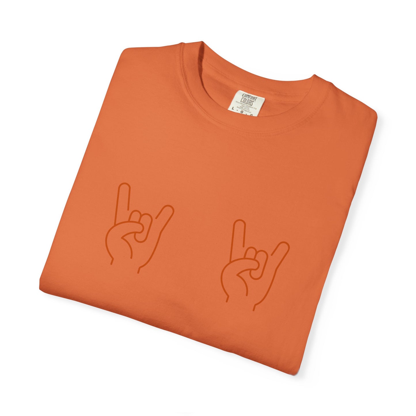 Texas Longhorns UT Gameday Garment-Dyed T-shirt with Hook Em Sign, Comfort Colors Tee