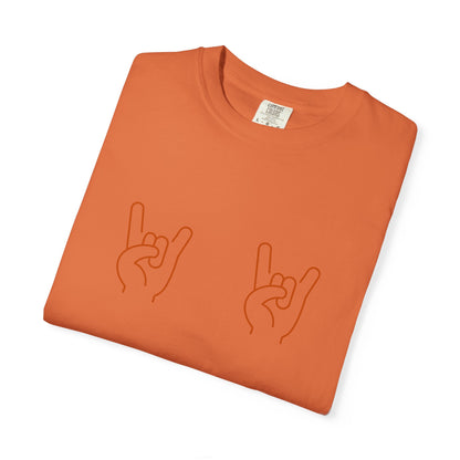 Texas Longhorns UT Gameday Garment-Dyed T-shirt with Hook Em Sign, Comfort Colors Tee