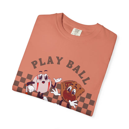 Comfort Colors® Play Ball, Baseball Retro Tee, Baseball Mom Shirt, Gameday Shirt, Baseball Season Shirt