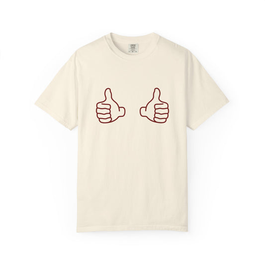 Aggies Gig'Em Hand Symbol Unisex Garment-Dyed T-shirt, College Station Tee for Gameday, Cute Oversized Comfort Colors Shirt, Great for