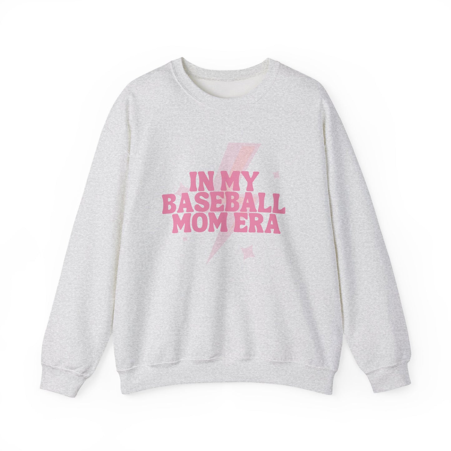 In My Baseball Mom Era | Gildan Crewneck | Spring Sweatshirt I Cute Retro Baseball for Moms
