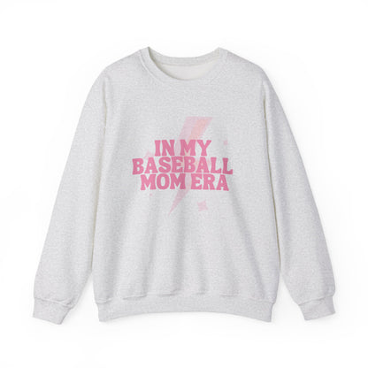 In My Baseball Mom Era | Gildan Crewneck | Spring Sweatshirt I Cute Retro Baseball for Moms