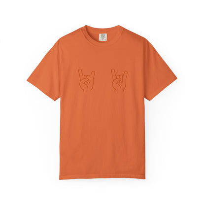 Texas Longhorns UT Gameday Garment-Dyed T-shirt with Hook Em Sign, Comfort Colors Tee