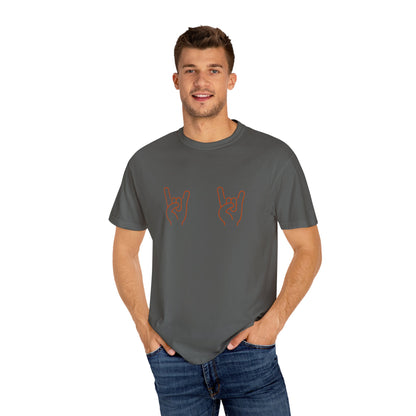 Texas Longhorns UT Gameday Garment-Dyed T-shirt with Hook Em Sign, Comfort Colors Tee