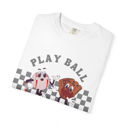 Comfort Colors® Play Ball, Baseball Retro Tee, Baseball Mom Shirt, Gameday Shirt, Baseball Season Shirt