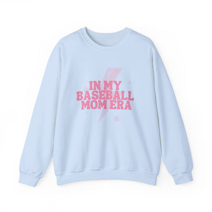In My Baseball Mom Era | Gildan Crewneck | Spring Sweatshirt I Cute Retro Baseball for Moms