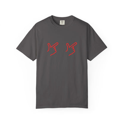 Texas Tech Red Raiders Lubbock Texas Guns Up Symbol T-Shirt, Gameday Tee, Oversized Comfort Colors Womens Shirt
