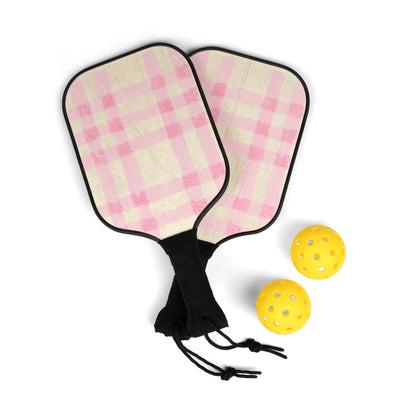 Pickleball Paddle Set - Pink Plaid, Pink Gingham, Womens Pickleball Paddle, Girls Pickleball, Cute