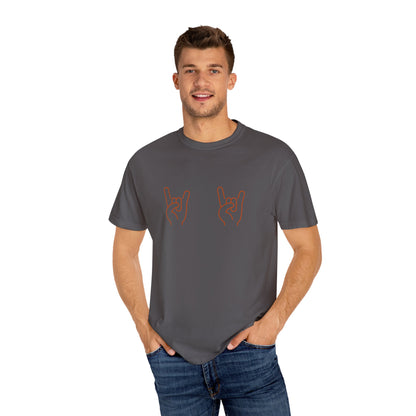 Texas Longhorns UT Gameday Garment-Dyed T-shirt with Hook Em Sign, Comfort Colors Tee