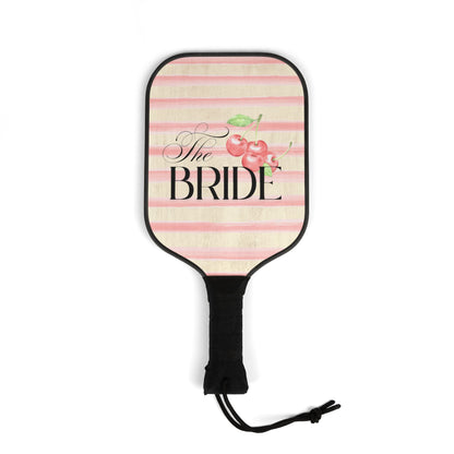 Copy of Pickleball Paddle Set - THE Bride Pink Stripes, Cherrys, Girly, Bachelorette Party Gift, Girl Bachelorette, Bridesmaid Gift