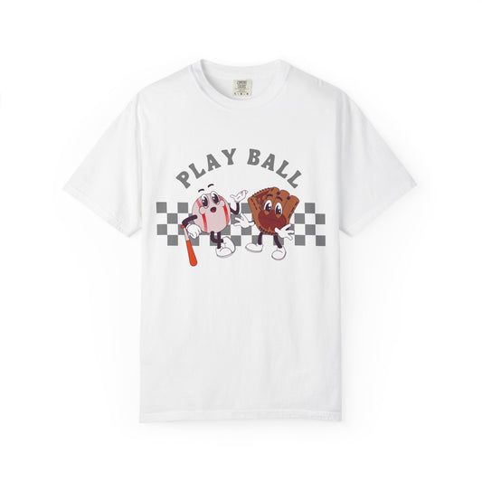 Comfort Colors® Play Ball, Baseball Retro Tee, Baseball Mom Shirt, Gameday Shirt, Baseball Season Shirt