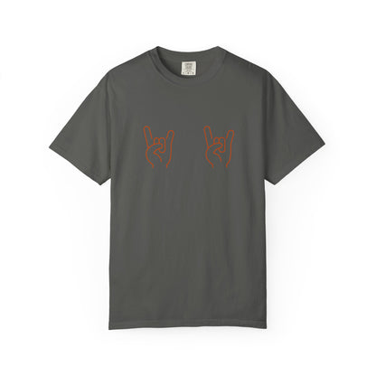 Texas Longhorns UT Gameday Garment-Dyed T-shirt with Hook Em Sign, Comfort Colors Tee
