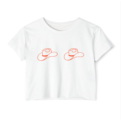 Western Cowgirl Hat Festival Crop Top Tee, Bachelorette Nashville Texas Concert Girls Weekend Shirt, Country Music Apparel, Party Outfit,